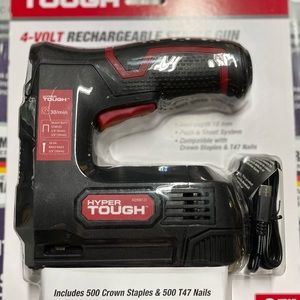 Hyper Tough 4-volt rechargeable staple gun brand new